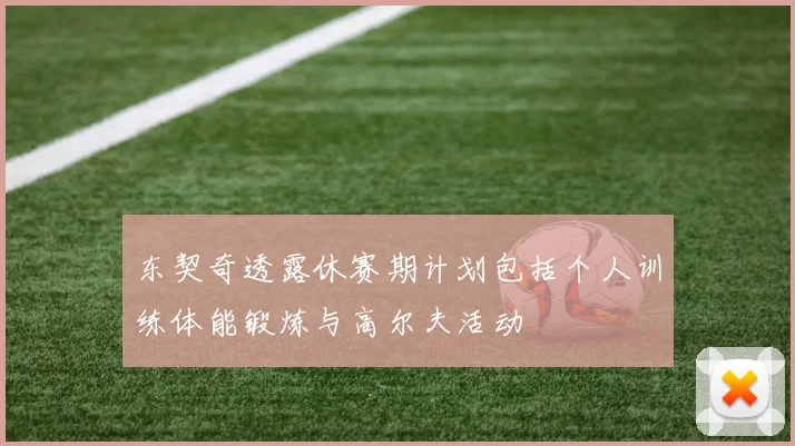 东契奇透露休赛期计划包括个人训练体能锻炼与高尔夫活动